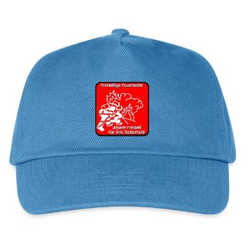 Freiwillige Feuerwehr , Shirt , Sicherheit (25) - Kinder Basecap - Pfauenblau - Vorne
