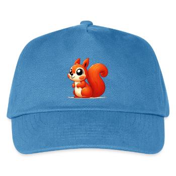 Eichhörnchen - Kinder Basecap - Pfauenblau - Vorne