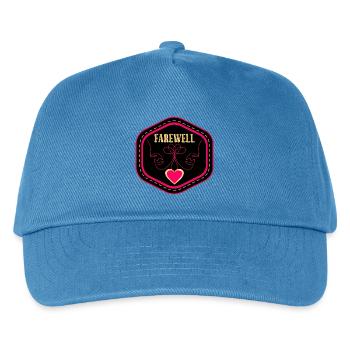 DESSIN AU TRAIT - ADIEU - Casquette de baseball Enfant - bleu paon - Devant