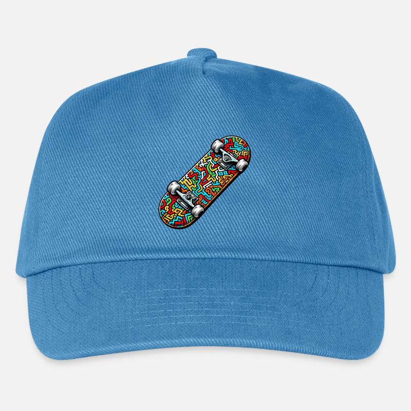 Skateboard - Kinder Basecap - Pfauenblau