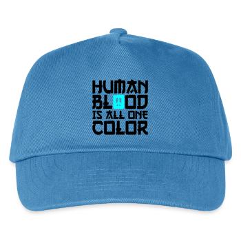 Frieden Weltfrieden Menschenrechte Freiheit - Kinder Basecap - Pfauenblau - Vorne