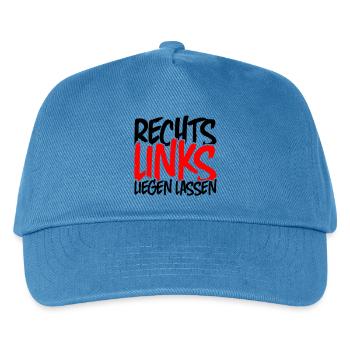 Leave the right to the left - Kids’ Baseball Cap - peacock-blue - Front