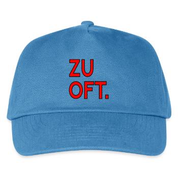 ENTSCHEIDUNGEN ENTTÄUSCHUNGEN - ZU OFT - Kinder Basecap - Pfauenblau - Vorne