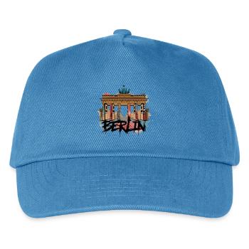 Style urbain de Berlin – Porte de Brandebourg - Casquette de baseball Enfant - bleu paon - Devant