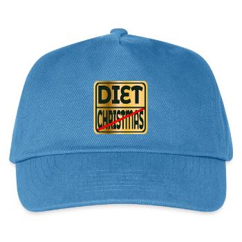 CHRISTMAS FOOD DIET - Kids’ Baseball Cap - peacock-blue - Front