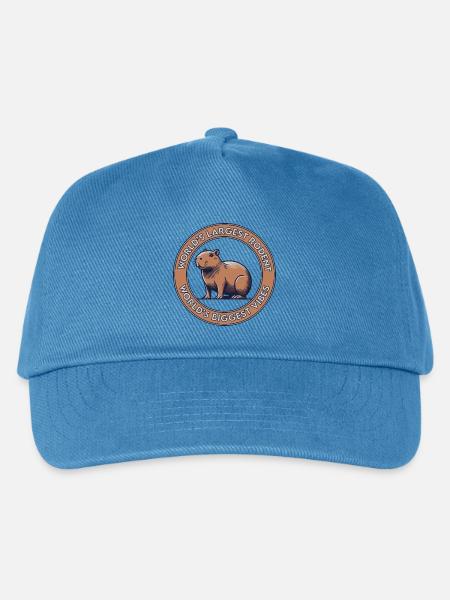 World's Largest Rodent, World's Biggest Vibes - Kids’ Baseball Cap - peacock-blue