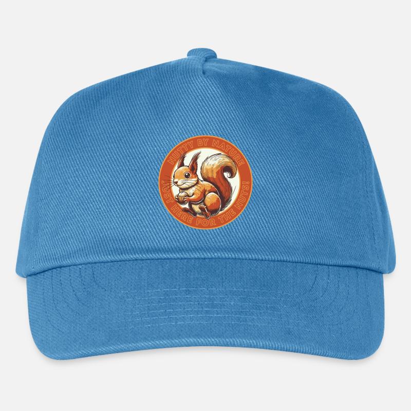 Just Here for the Nuts! - Kinder Basecap - Pfauenblau