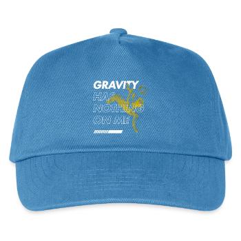 Gravity-free overhead kick – football fever - Kids’ Baseball Cap - peacock-blue - Front