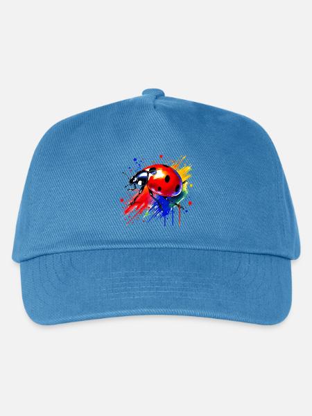 Marienkäfer - Kinder Basecap - Pfauenblau