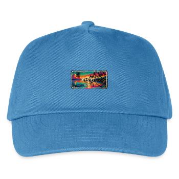Negril Jamaica – Schild - Kinder Basecap - Pfauenblau - Vorne