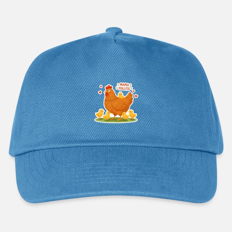 Super Mama Henne - Kinder Basecap - Pfauenblau
