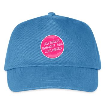 NEUSTART ANFANGEN LOSLASSEN - Kinder Basecap - Pfauenblau - Vorne