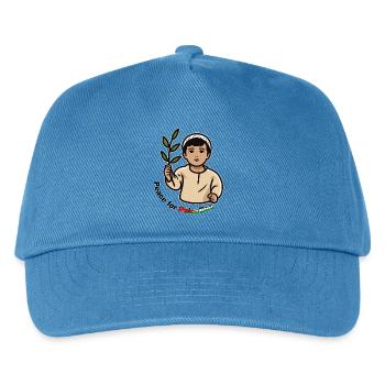 Free Palestine - Frieden für Palästina - Kinder Basecap - Pfauenblau - Vorne