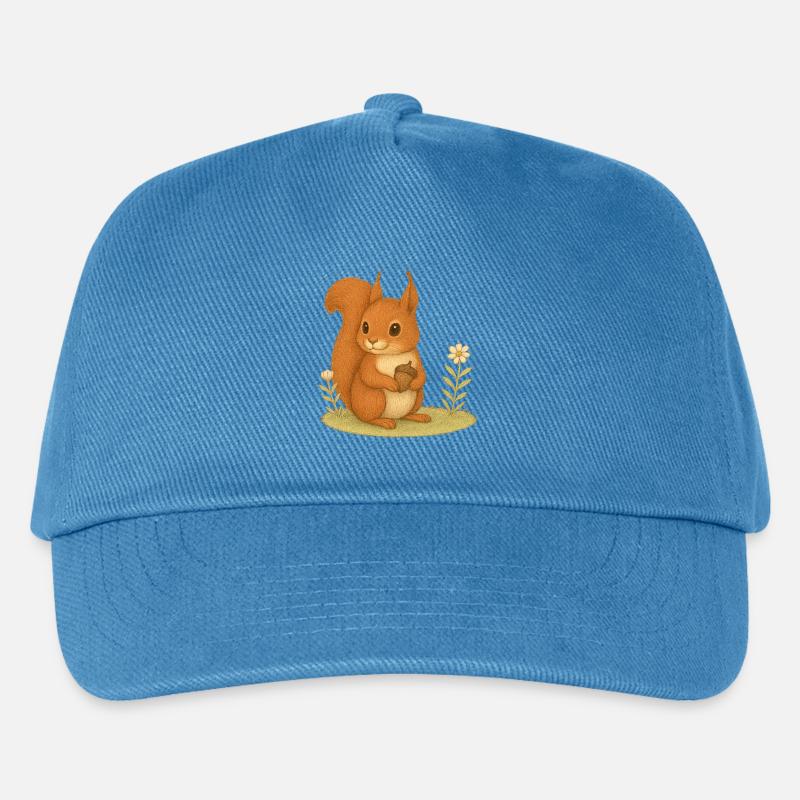 Nordischer Wald - Eichhörnchen - Kinder Basecap - Pfauenblau