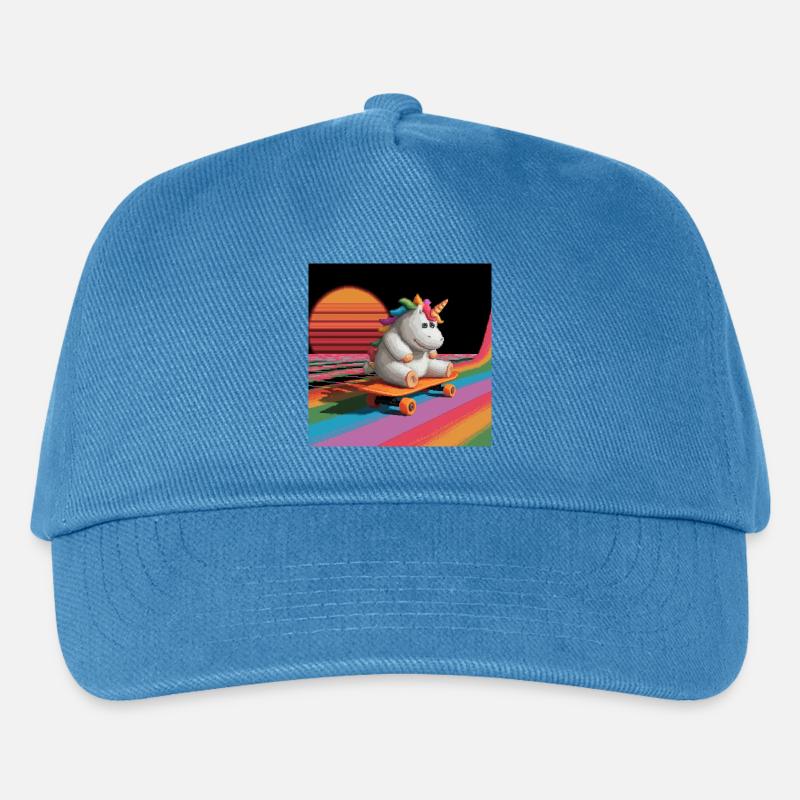 Skatercorn - Kinder Basecap - Pfauenblau