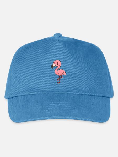 Verspielter Flamingo mit Witz - Kinder Basecap - Pfauenblau