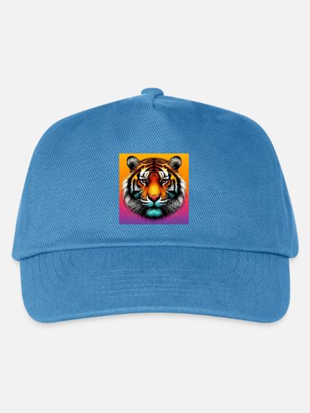 Tiger - Kinder Basecap - Pfauenblau