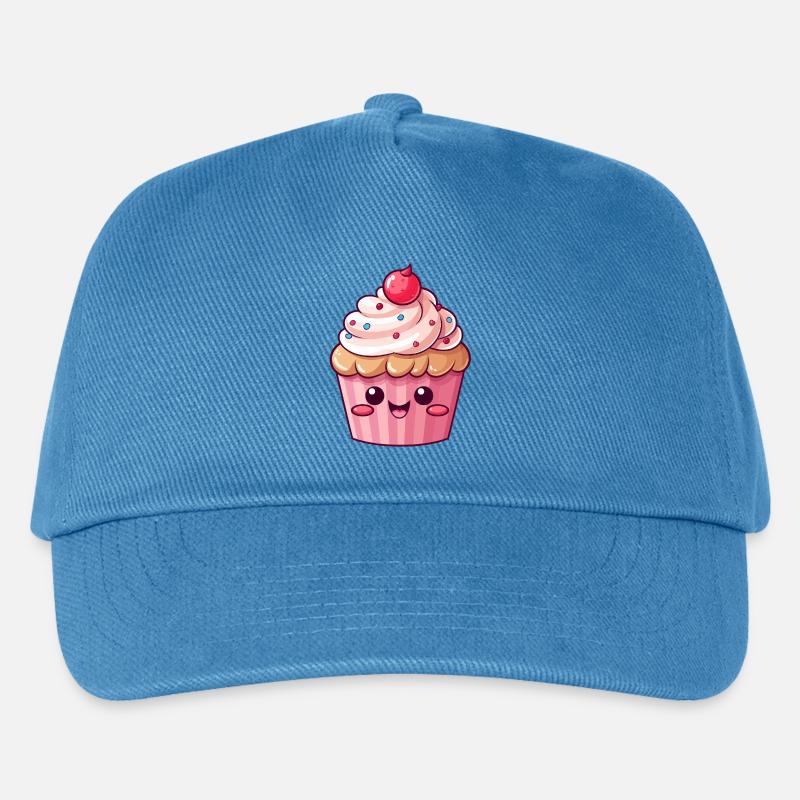 Süßer rosa Cupcake mit Streuseln - Kinder Basecap - Pfauenblau