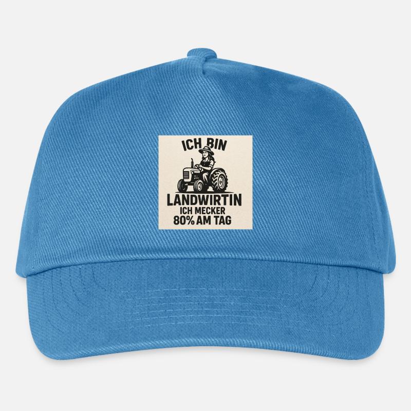 IchBinLandwirtin Traktorwitz - Kinder Basecap - Pfauenblau
