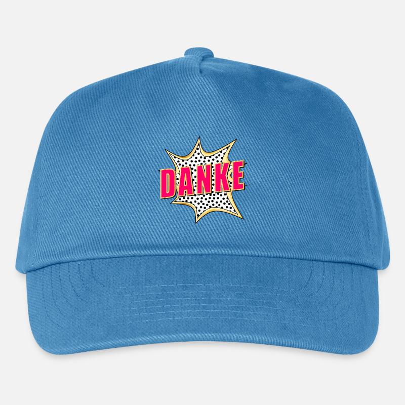 DANKESCHÖN DANKE POP-ART - Kinder Basecap - Pfauenblau