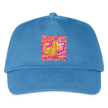 Graffitis colorés sur briques - Casquette de baseball Enfant - bleu paon - Devant