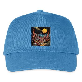 Futuriste Alien Planet Sky - Casquette de baseball Enfant - bleu paon - Devant