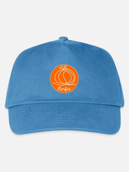 HERBST Kürbis - Kinder Basecap - Pfauenblau