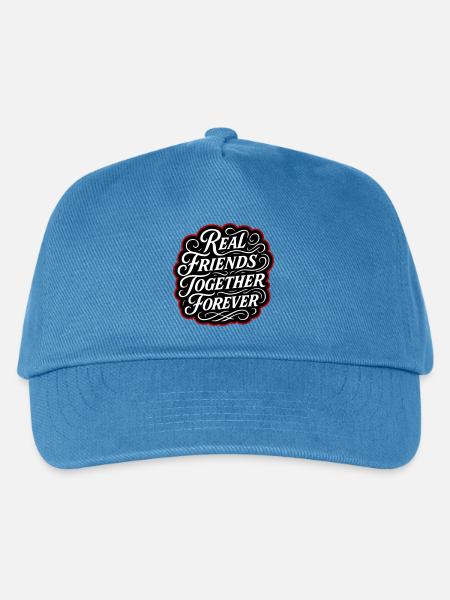 Echte Freunde Für Immer - Kinder Basecap - Pfauenblau