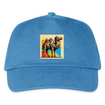 Kamel - Kinder Basecap - Pfauenblau - Vorne