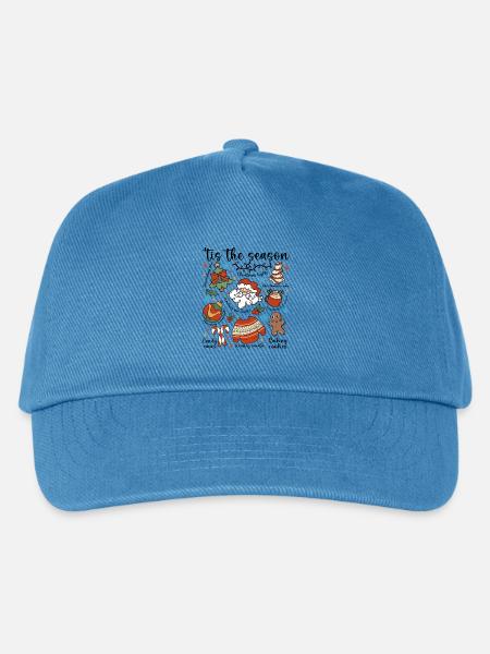 Gemütliche Weihnachts-Doodle-Parade - Kinder Basecap - Pfauenblau