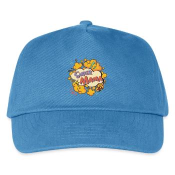 Super Mama Comic Explosion - Kinder Basecap - Pfauenblau - Vorne