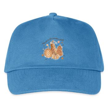 Patchwork Pumpkin Patch - Kids’ Baseball Cap - peacock-blue - Front