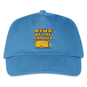 Camping - Kids’ Baseball Cap - peacock-blue - Front