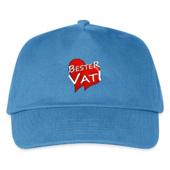 BESTER VATI - Kinder Basecap - Pfauenblau - Vorne