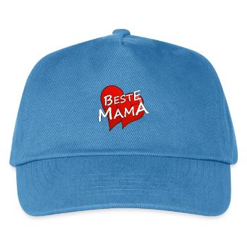 BESTE MAMA - Kinder Basecap - Pfauenblau - Vorne