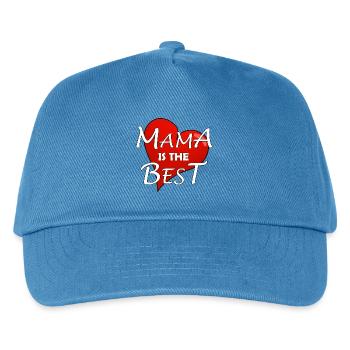MAMA IS THE BEST - Kinder Basecap - Pfauenblau - Vorne