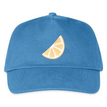 Orange Slice Watercolor Glow - Kids’ Baseball Cap - peacock-blue - Front