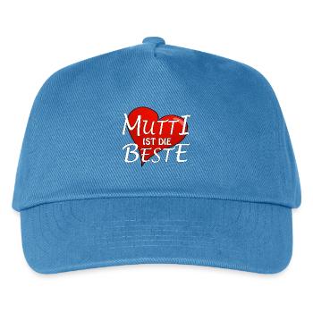 MUTTI IST DIE BESTE - Kinder Basecap - Pfauenblau - Vorne