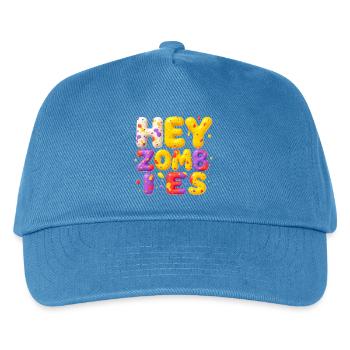 Halloween & Zombie Design Cooler Fun - Kinder Basecap - Pfauenblau - Vorne