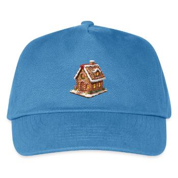 Lebkuchenhaus Winterzauber - Kinder Basecap - Pfauenblau - Vorne