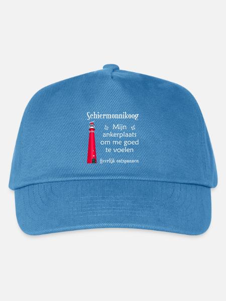 Schiermonnikoog Leuchtturm Zeichnung Wohlfühlen - Kinder Basecap - Pfauenblau