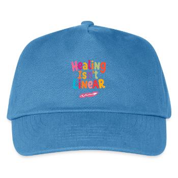 Heilung ist nicht linear Positives Shirt - Kinder Basecap - Pfauenblau - Vorne