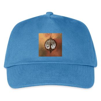 Circular Tree of Life - Kids’ Baseball Cap - peacock-blue - Front