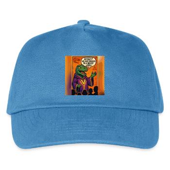 Secret Level Dinosaur – Funny Conspiracy - Kids’ Baseball Cap - peacock-blue - Front