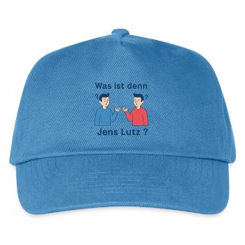 Was ist denn Jens Lutz? - Kinder Basecap - Pfauenblau - Vorne