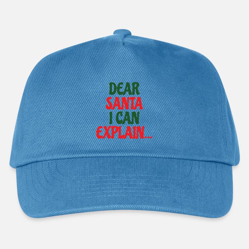 Dear Santa I Can Explain - Kids’ Baseball Cap - peacock-blue