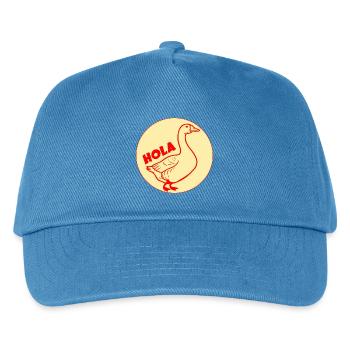 Hallo Gans - Kinder Basecap - Pfauenblau - Vorne