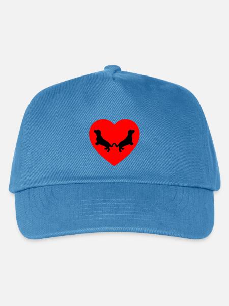 Dackel - Kinder Basecap - Pfauenblau