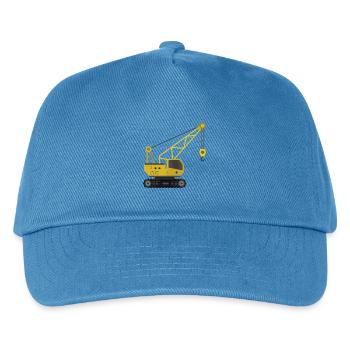 Kranich - Kinder Basecap - Pfauenblau - Vorne