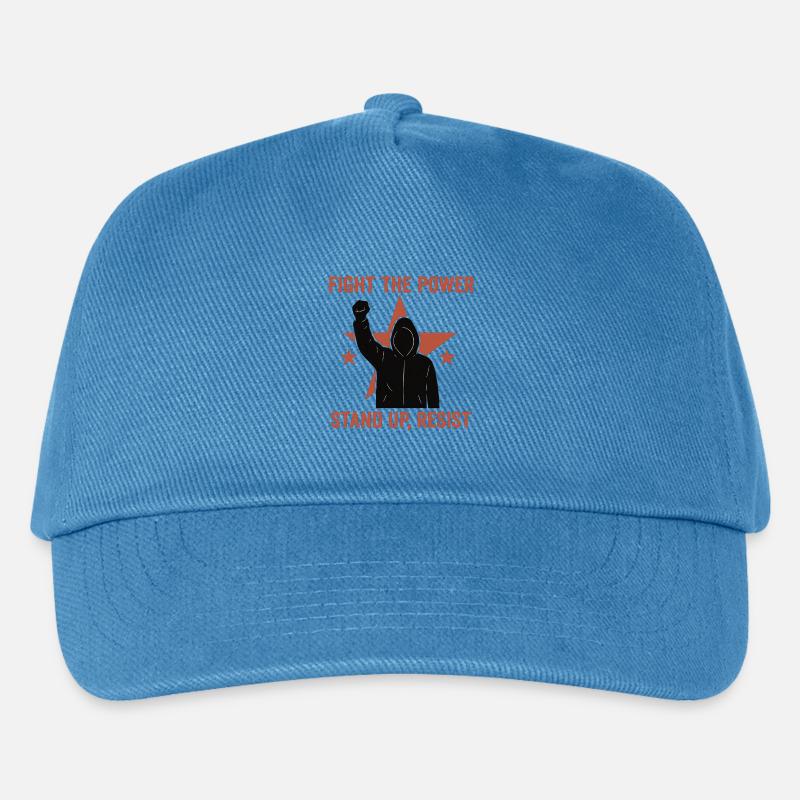 Fight the Power - Kinder Basecap - Pfauenblau